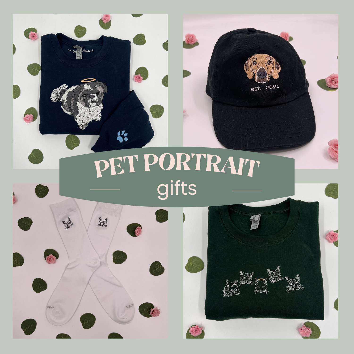 Pet Portrait Embroidery