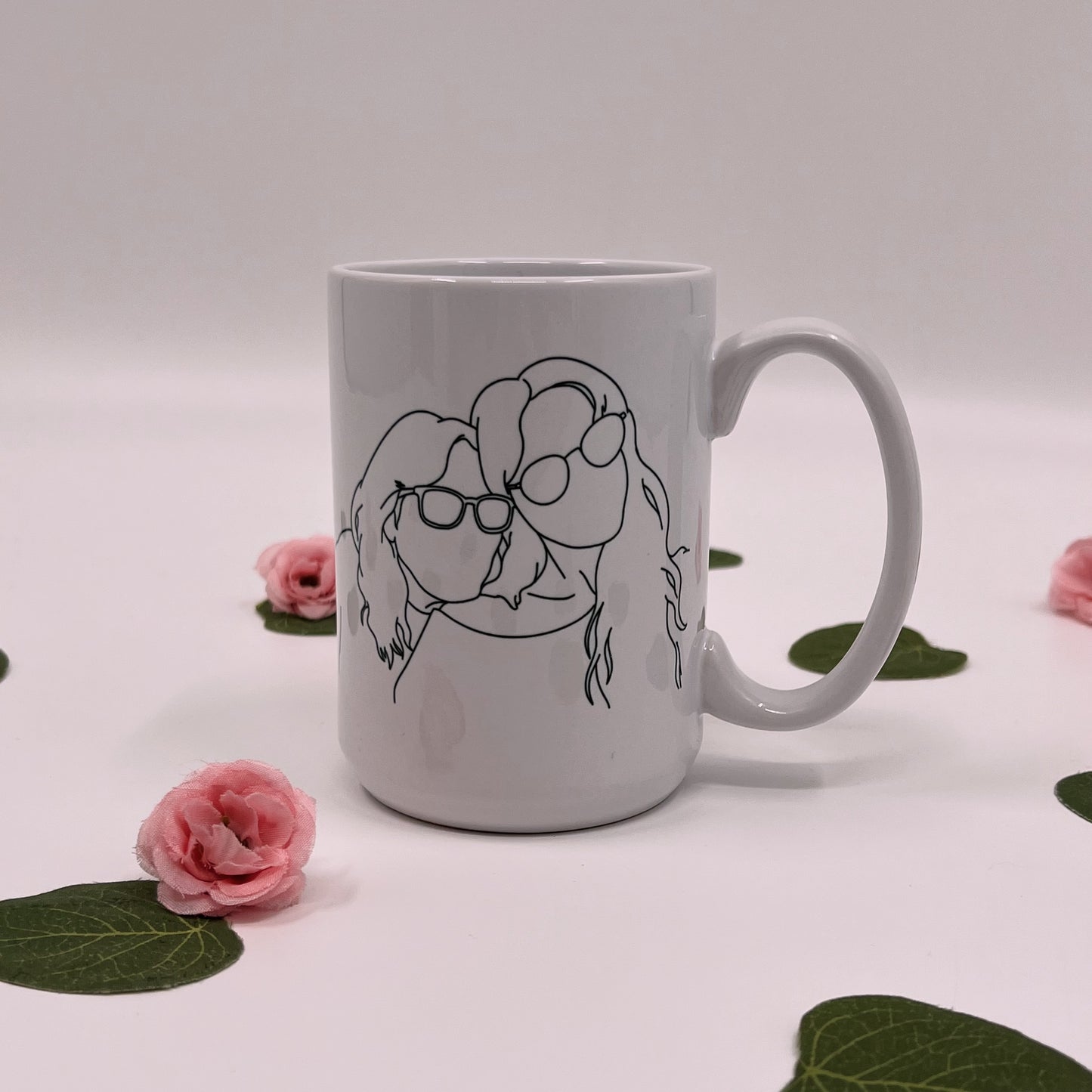 Custom Photo Outline Mug | 15 oz.