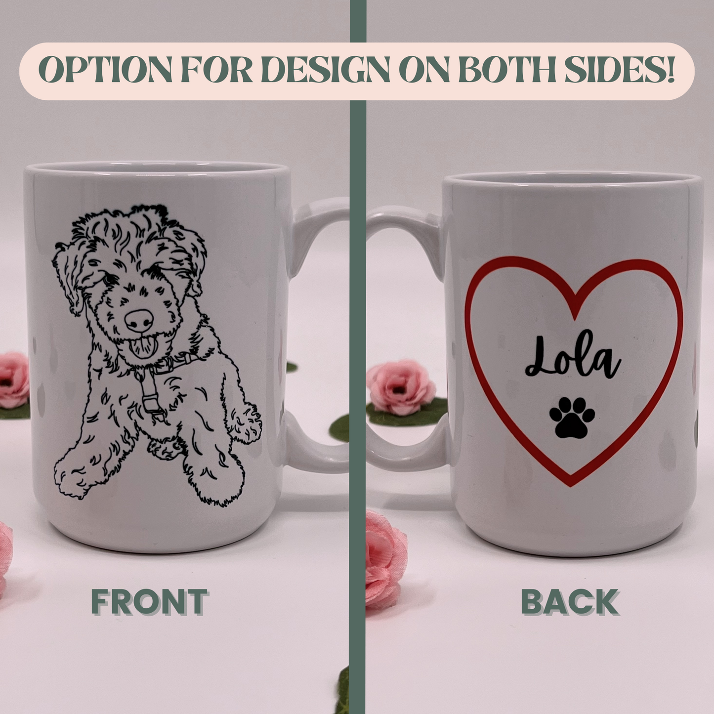 Custom Photo Outline Mug | 15 oz.