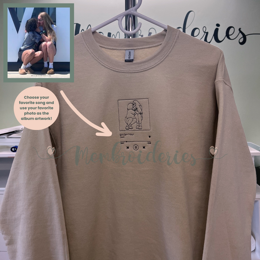 Spotify Style Membroidered Sweatshirt