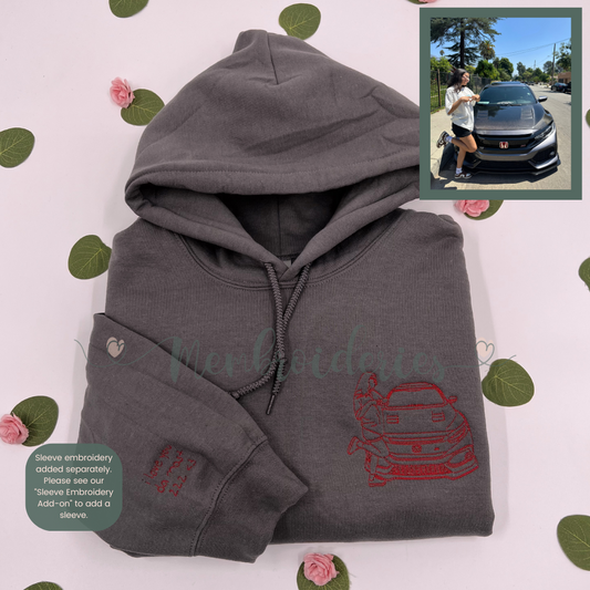 Custom Car/Motorcycle Membroidered Hoodie