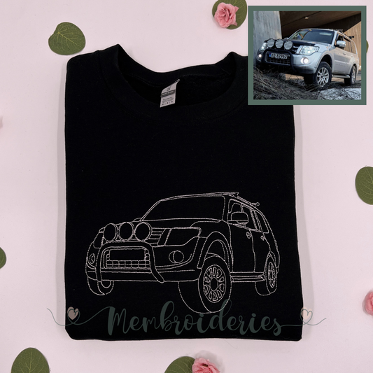Custom Car/Motorcyle Membroidered Sweatshirt