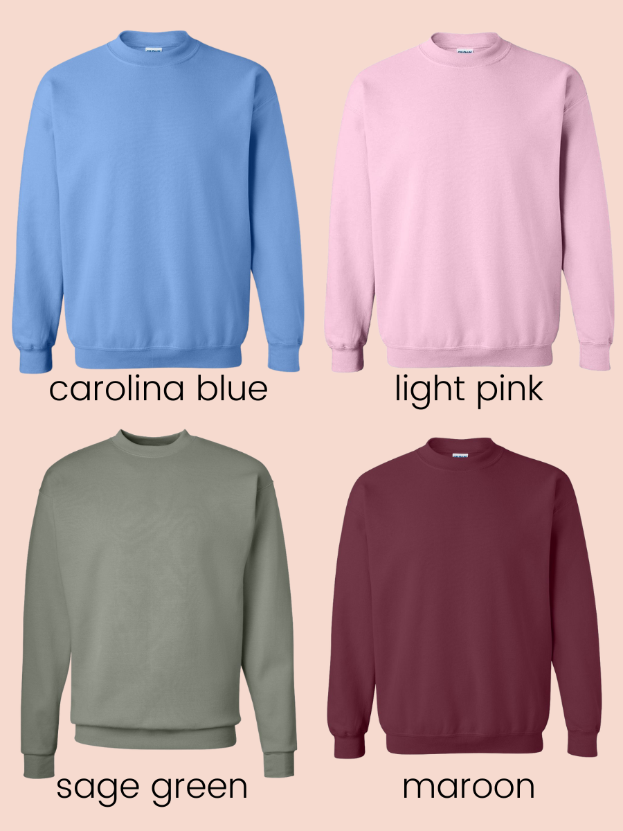 Polaroid Photo Collage Custom Membroidered Sweatshirt