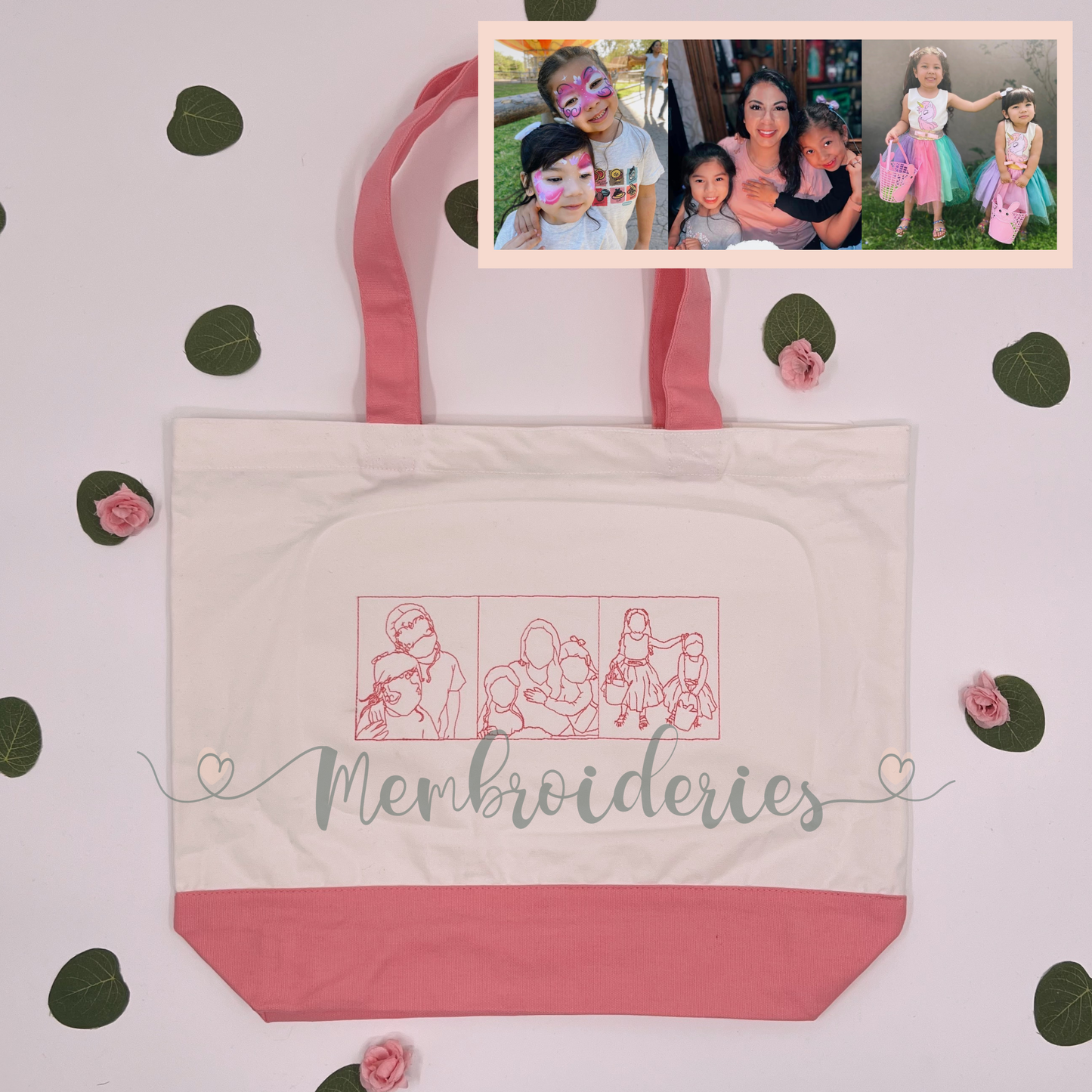 Custom Membroidered Tote Bag