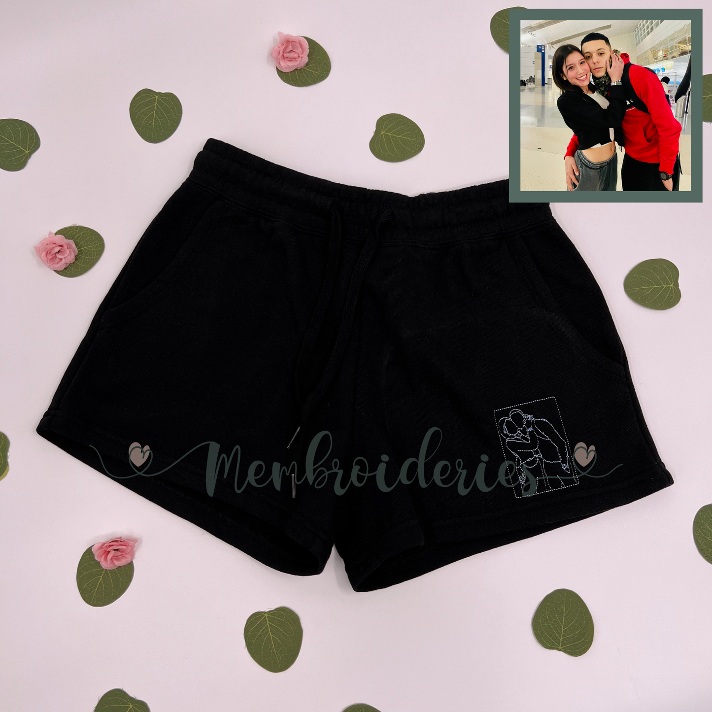 Custom Membroidered Women's Sweat Shorts