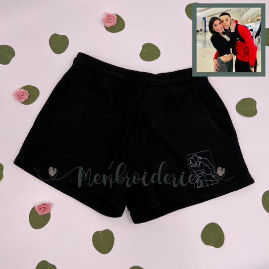 Custom Membroidered Women's Sweat Shorts