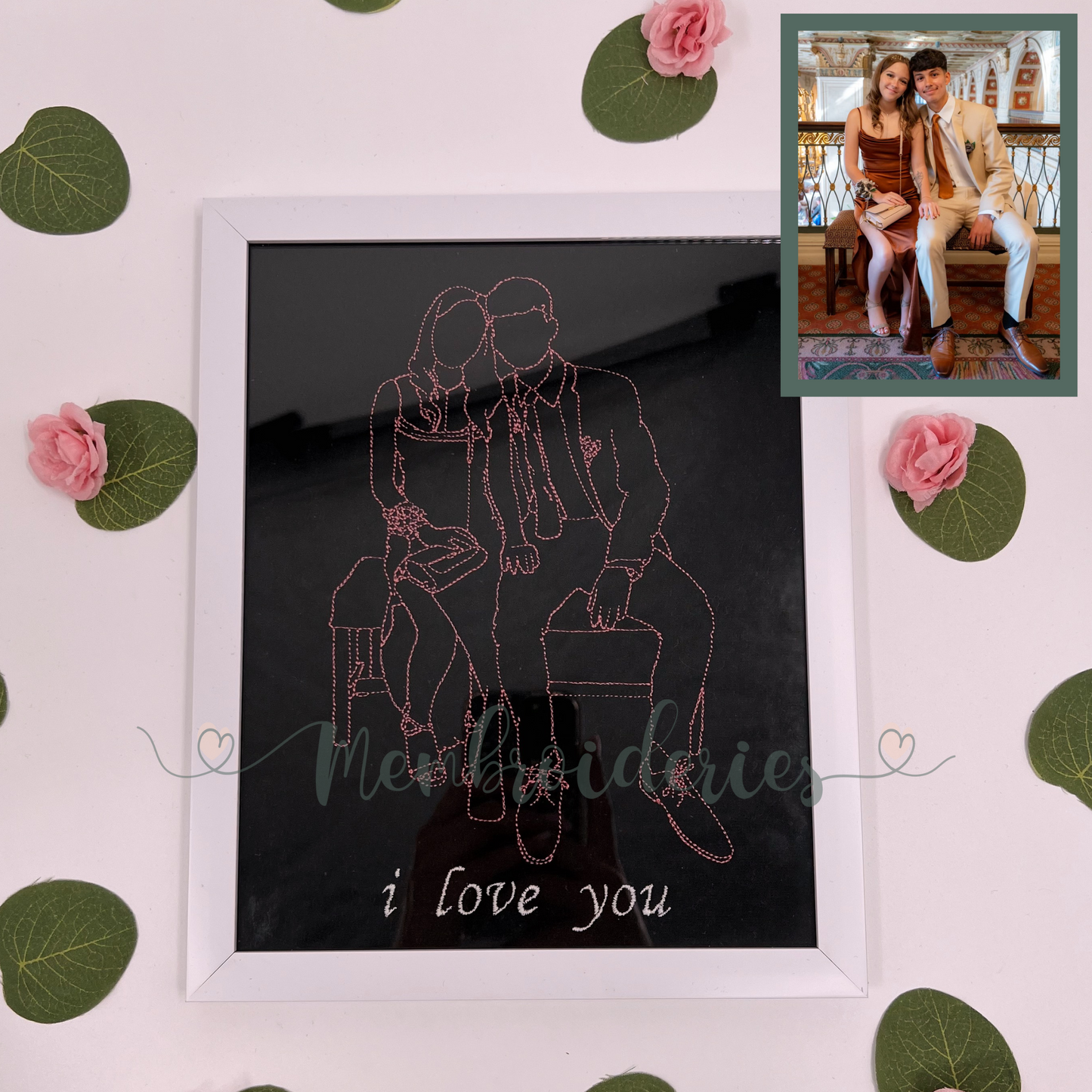 Custom Membroidered Photo Frames