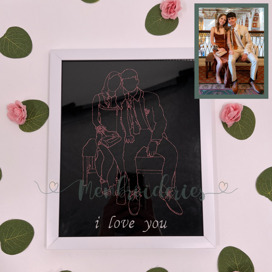 Custom Membroidered Photo Frames
