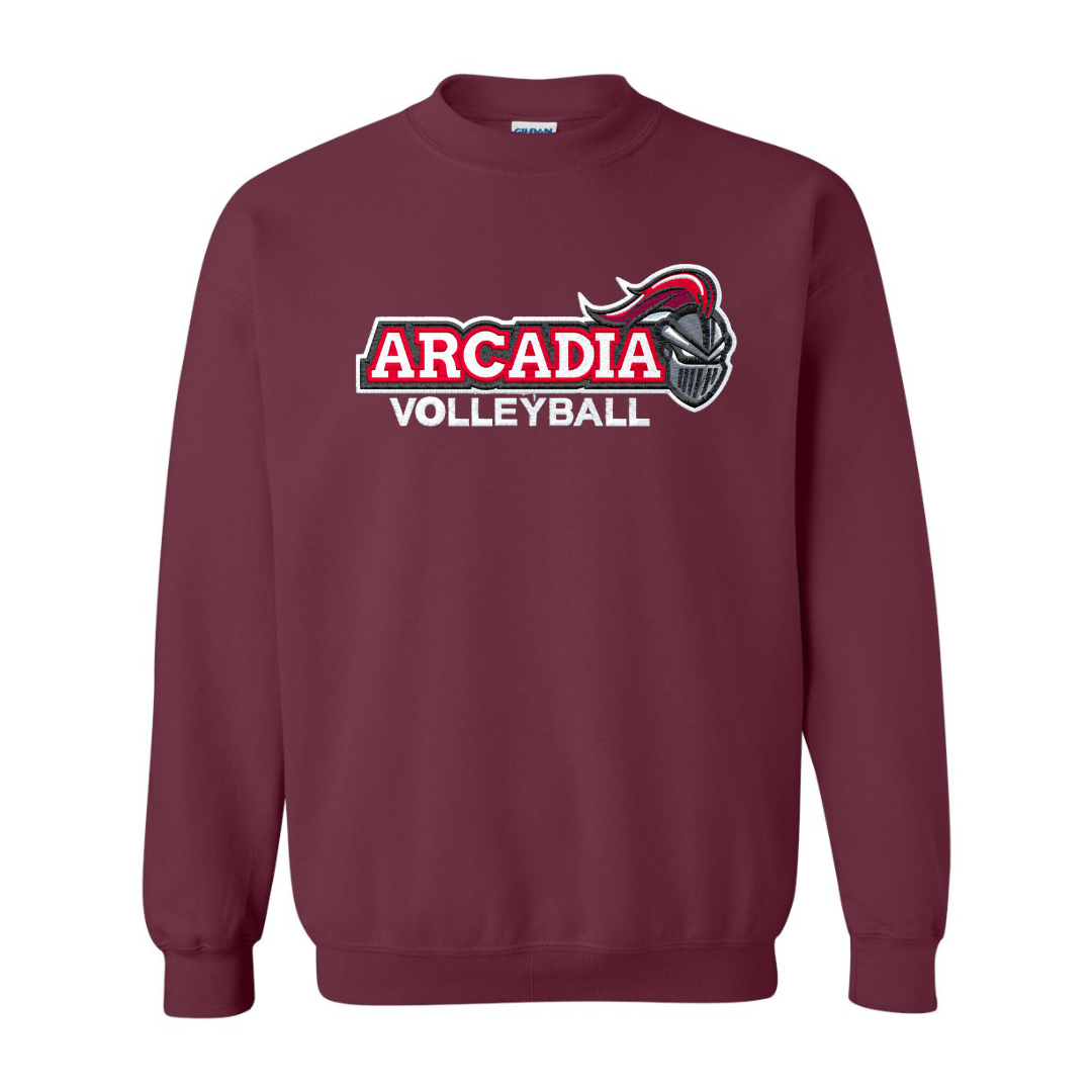 ARCADIA VOLLEYBALL CREWNECK SWEATSHIRT Membroideries