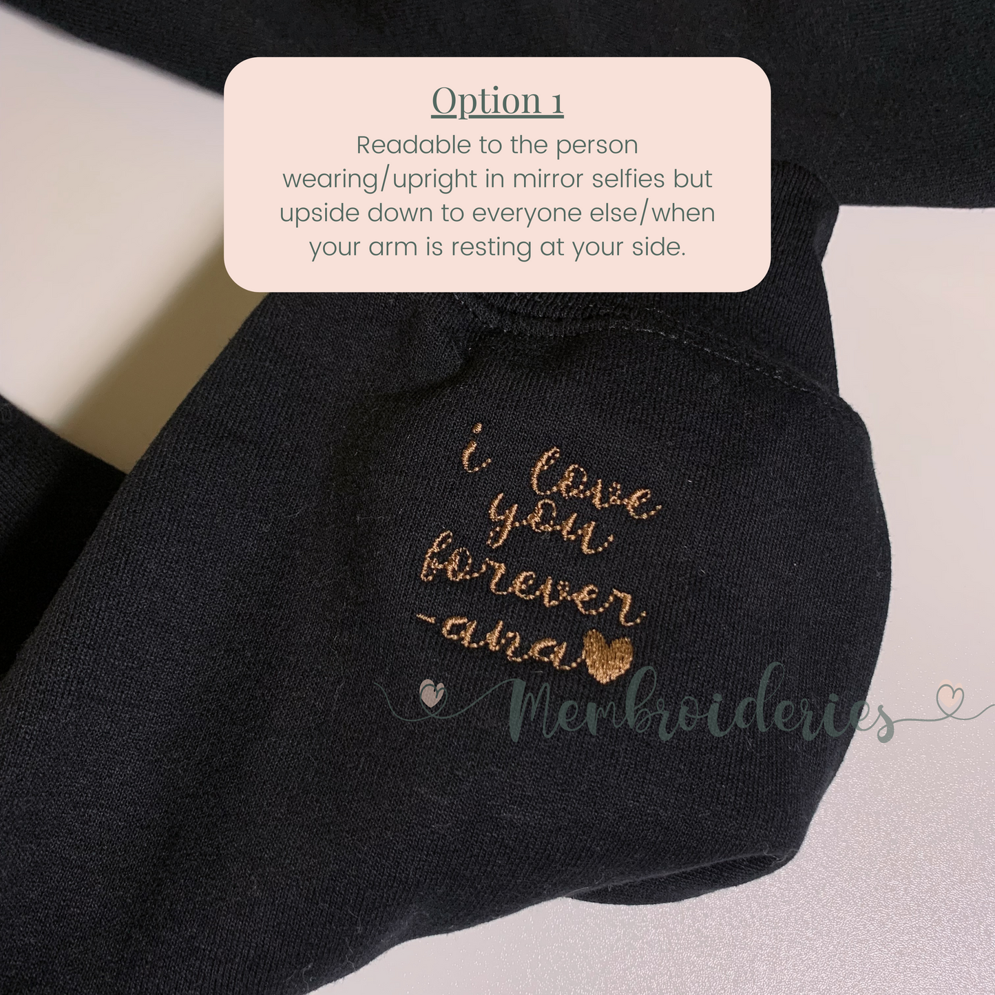 Sleeve Embroidery Add-On