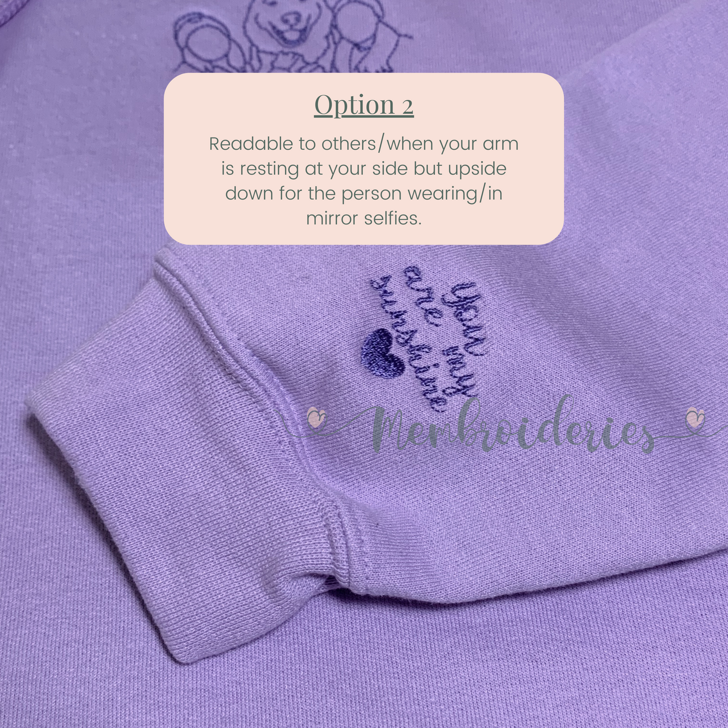 Sleeve Embroidery Add-On