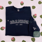 Custom Collegiate Text Embroidered Sweatshirt