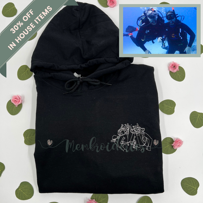 Custom Photo Membroidered Hoodie SELECT ITEMS 30% OFF