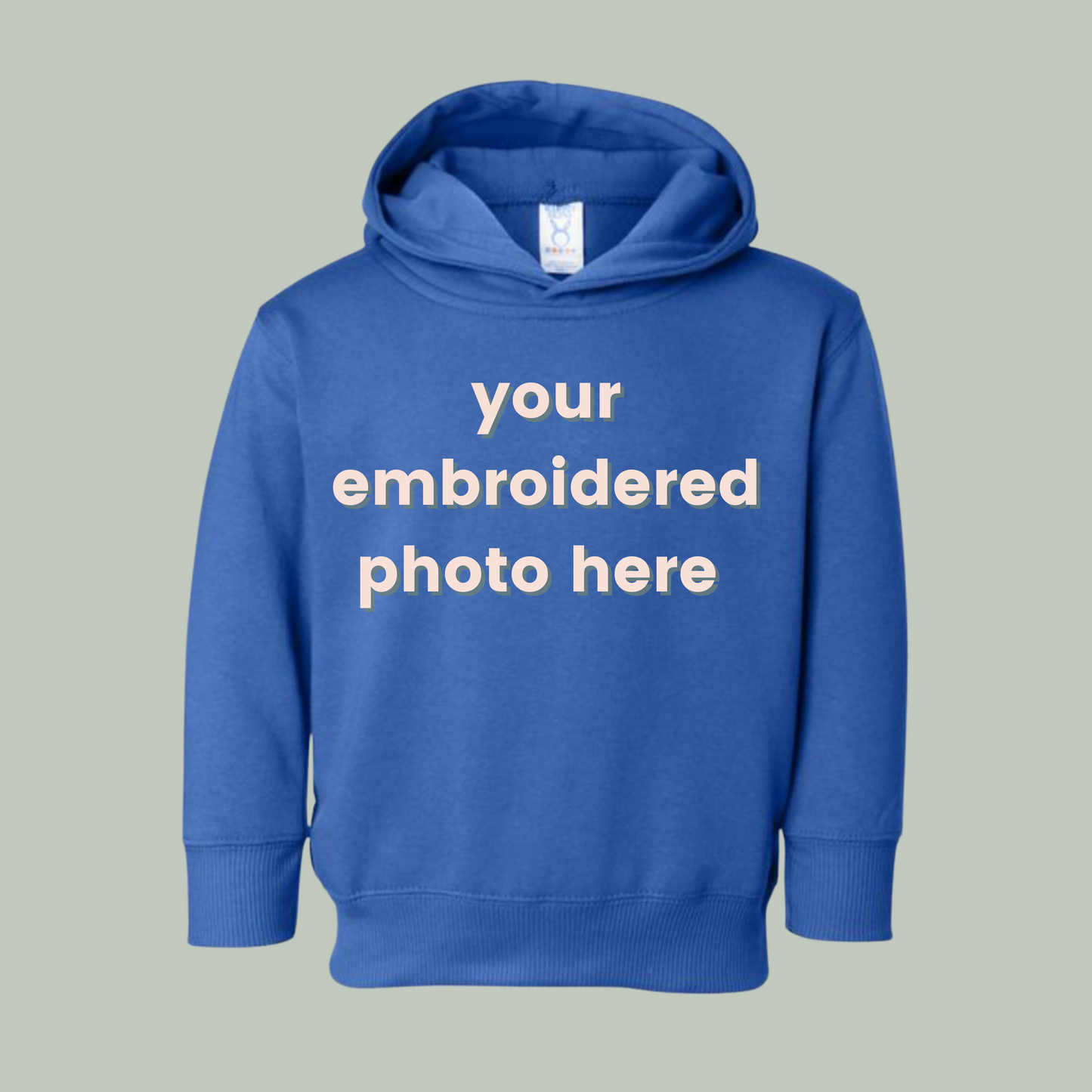 TODDLER Custom Photo Embroidered Hoodie